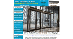 Desktop Screenshot of aircurtainsforless.com